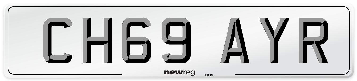 CH69 AYR Number Plate from New Reg